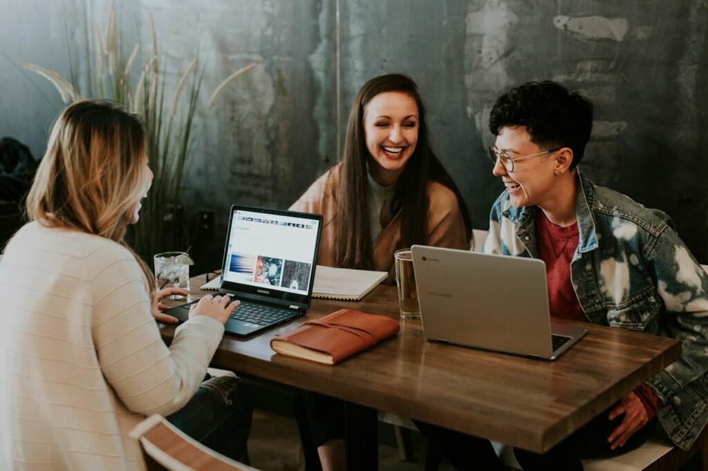 Web Agency Canada team collaborating in the studio