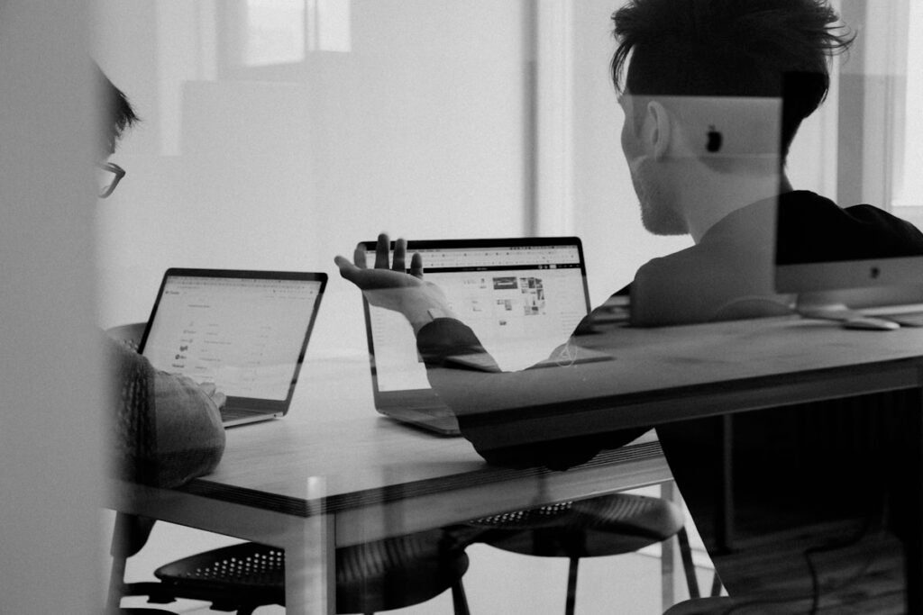 Marketing dashboard shown on a laptop screen